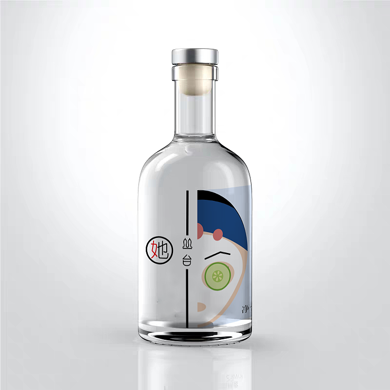 Ladies wine bottle design