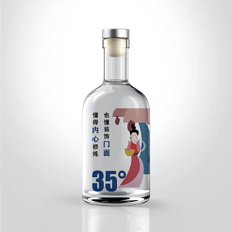 Ladies wine bottle design